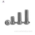 British And American Round Head Hex Screws